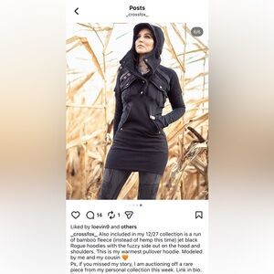 Crossfox Limited Edition Bamboo Fleece Rogue Hoodie Sz Large New